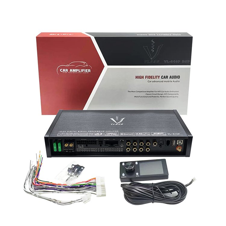 VLANG High Quality Factory Manufactures Professional Stereo Car DSP Power Amplifiers