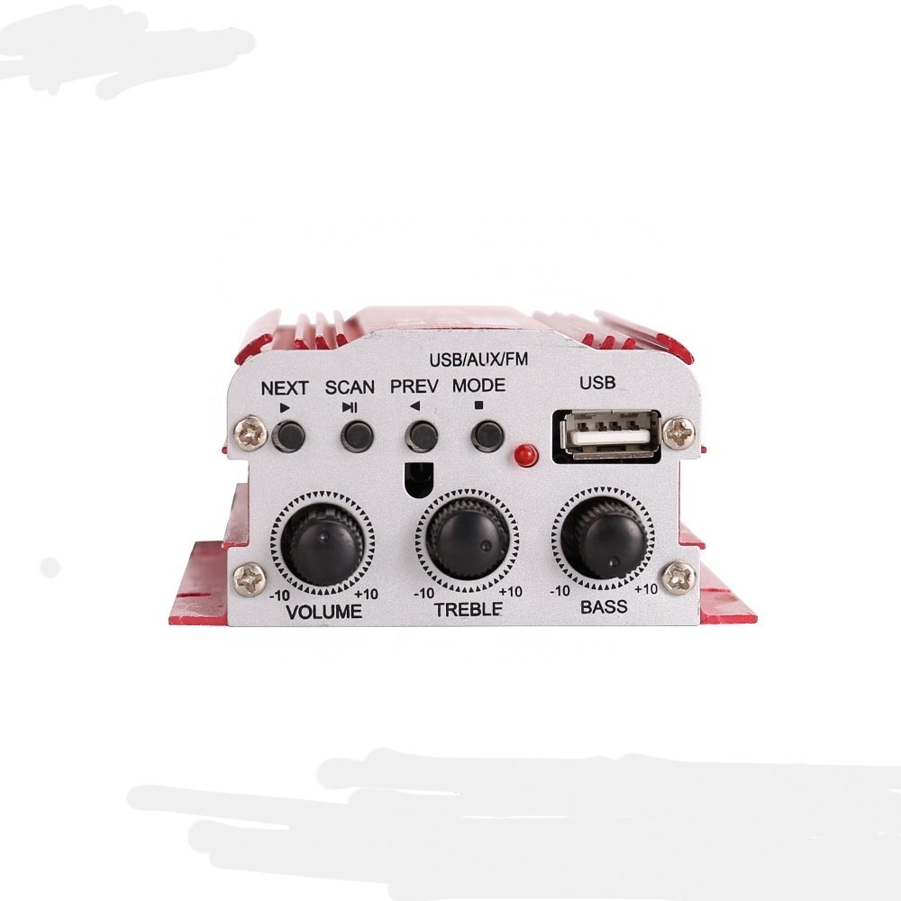 MA-700 Aluminum case Dc12v Two-channel Mini Car Power Amplifier BT Version
