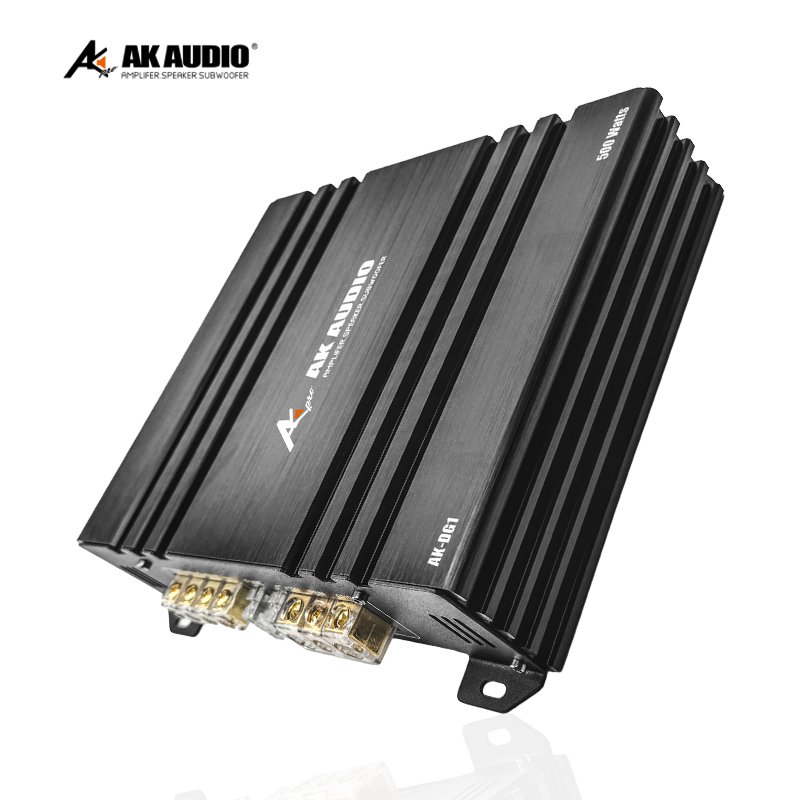 AK-DG1 Professional 1 CH Class D Mono Block 500W RMS Car Amplifier Range High Power Mono Audio Amplifier,one Channel Amplifier