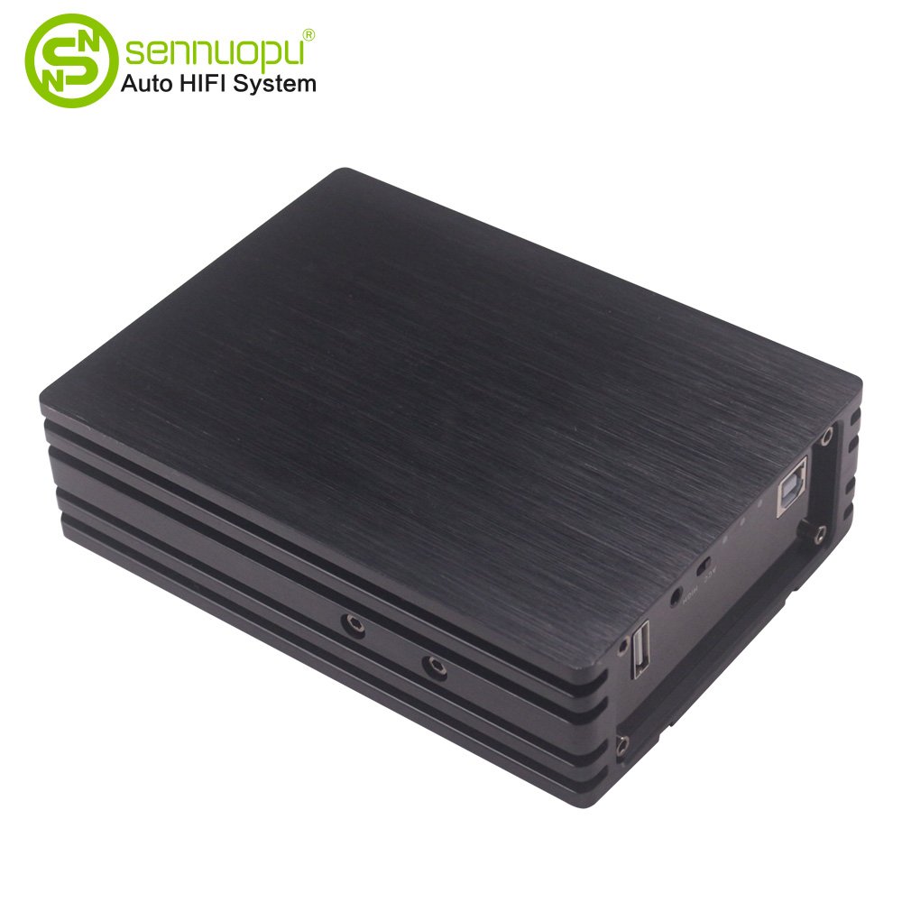 Sennuopu Car DSP Processor 4 CH Amplifier 6 CH Digital Sound Processors Bluetooth USB Player with LCD Remote Controller