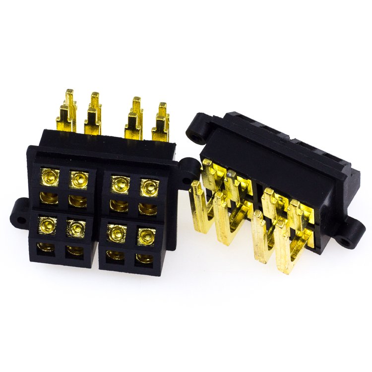 Car Power Amplifier PCB Fuse Holder,2way Plating Nickel Double Spade Fuse Holder