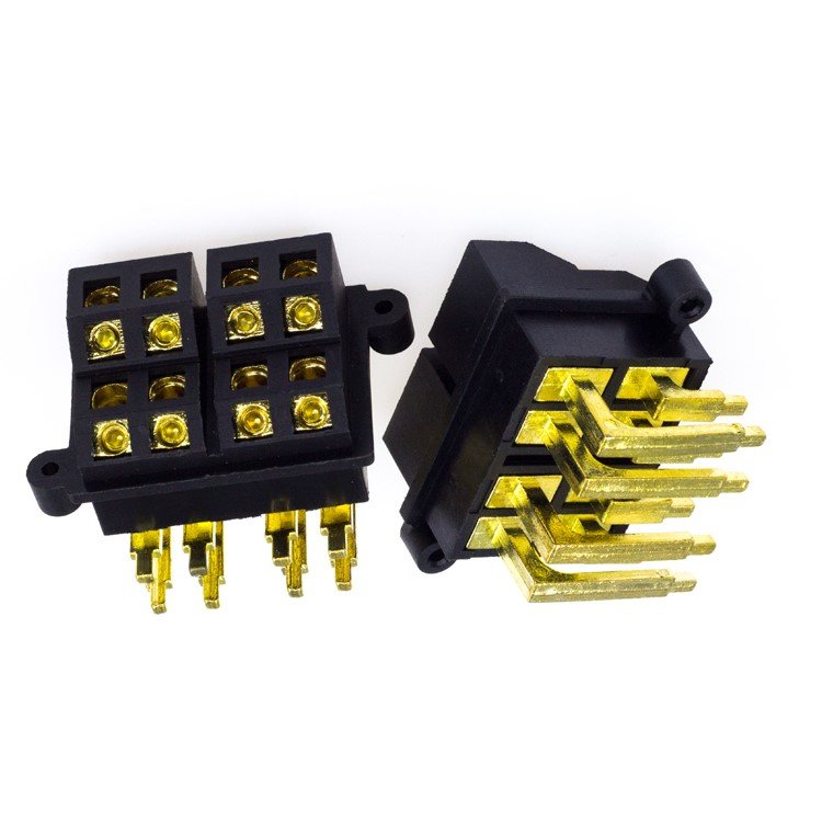 Car Power Amplifier PCB Fuse Holder,2way Plating Nickel Double Spade Fuse Holder