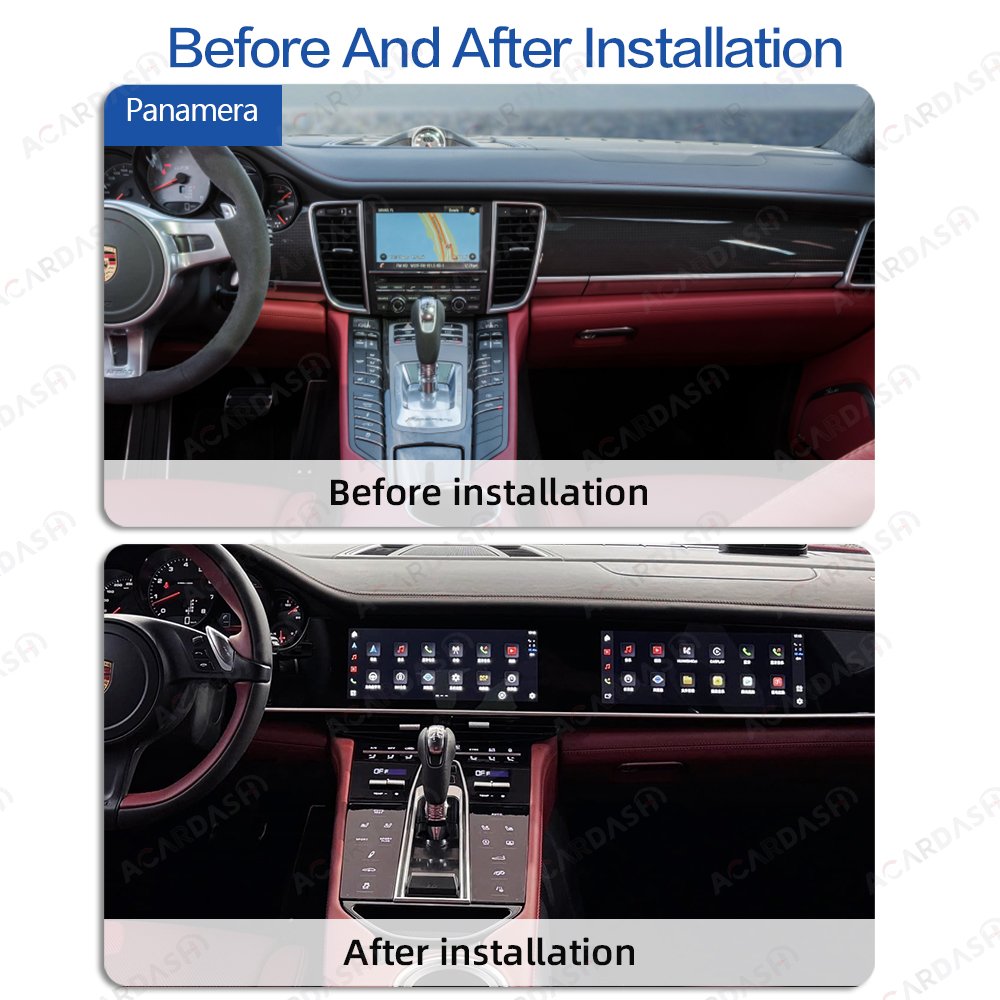 ACARDASH Interactive Dual 12.3" Qualcomm Snapdragon Android 13 Carplay Radio Multimedia for Porsche Panamera 970 2010-2016