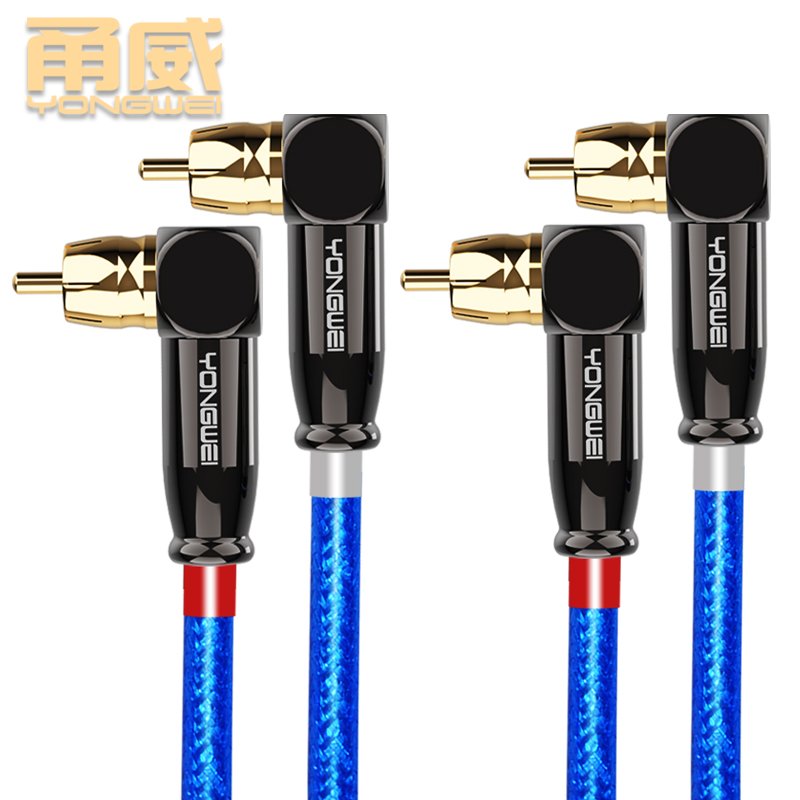 YONGWEI RCA Cable 2RCA to 2 RCA Male to Male Gold Plated RCA Audio Cable 0.5M 1M 1.5M 2M for Home Theater DVD TV Amplifier