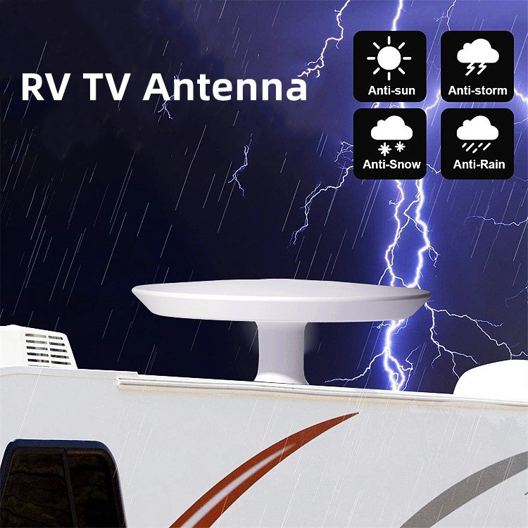 Antenne De TV Roof Antena Omnidirectional Over-The-Air Hdtv Rv Antenne Satellite Digital 5G Long Range Car Outdoor Rv Tv Antenna
