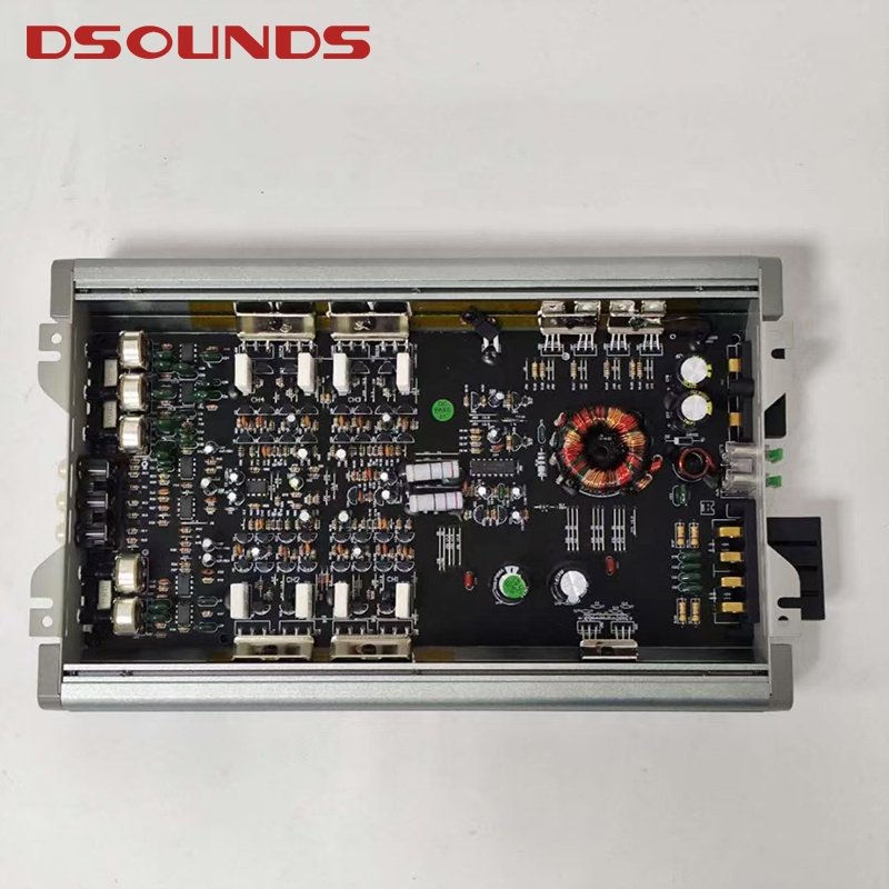 Classic Style Car Amplifier 150Wx4CH Class AB Car Audio Amplifier for Car Audio Speakers