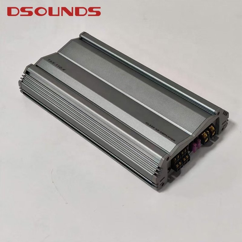Classic Style Car Amplifier 150Wx4CH Class AB Car Audio Amplifier for Car Audio Speakers