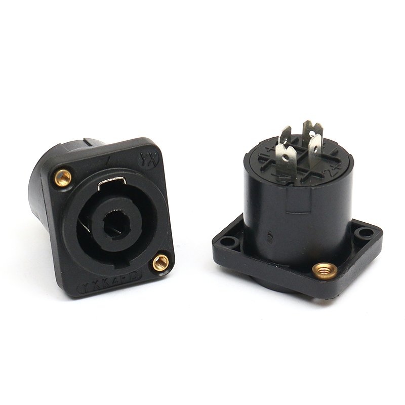OEM Free Sample Tin plating with thread piece professional audio socket Cannon socket audio amplifier cannon ohm socket