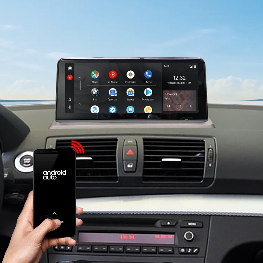 Route Linux 10.25inch Car Radio Screen for BMW 1/2 Series E81/E82/E87/E88 2006-2011 Car Stereo Dual System with Wireless Carplay