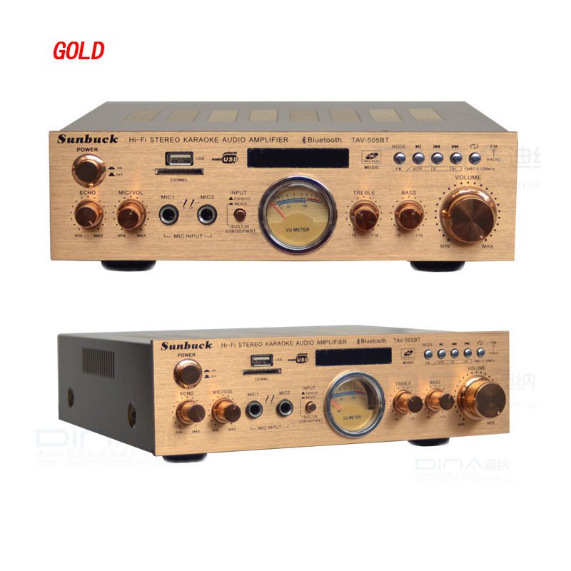 220V Blue-teeth Amplifier Audio High-power 200W*2 2.0 Karaoke OK Car Home Theatre System Sound Speaker Amplifier
