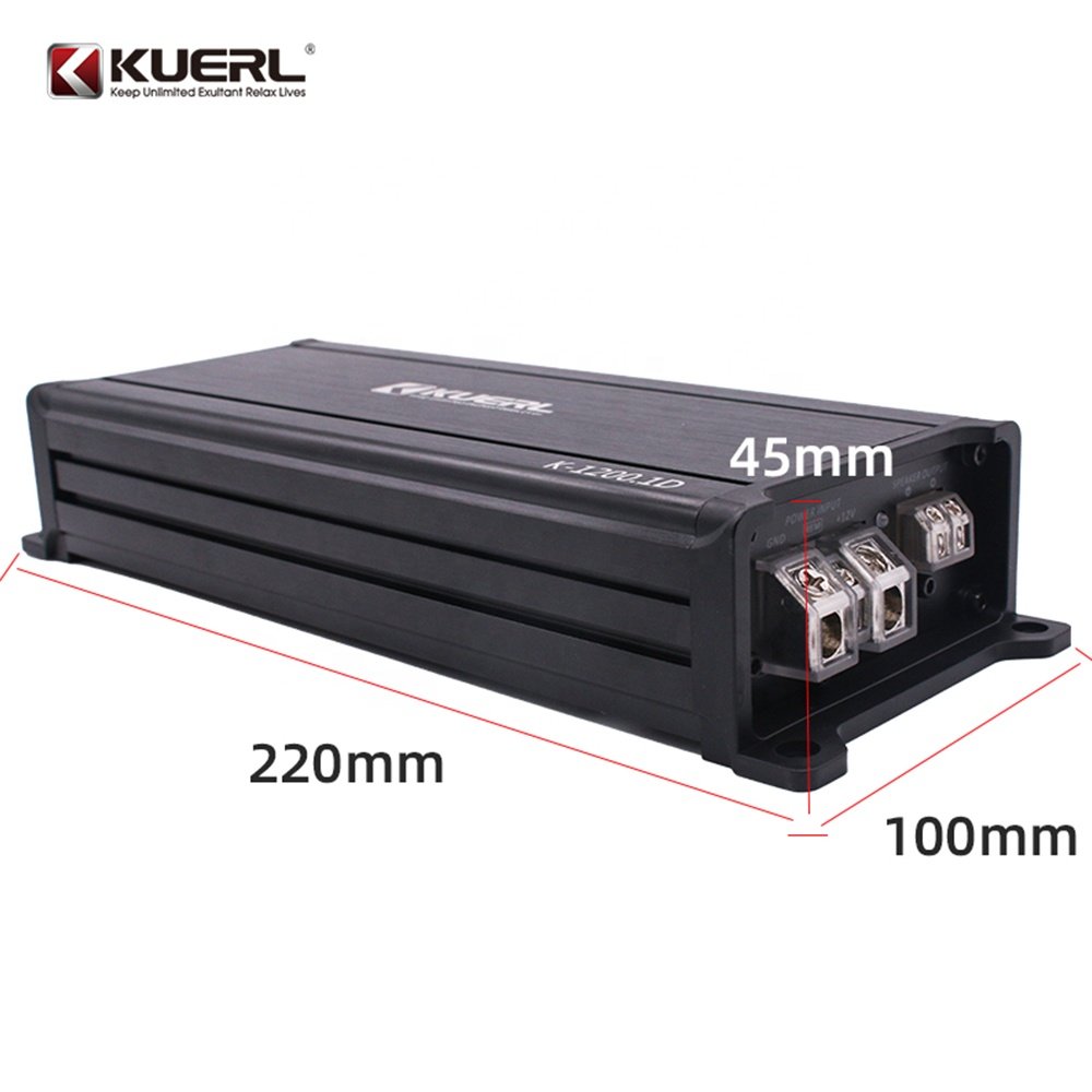 New Design Small Class D Digital Car Amplifier Full Range 1200 Watt Big Power 12V Mono Car Amplifier