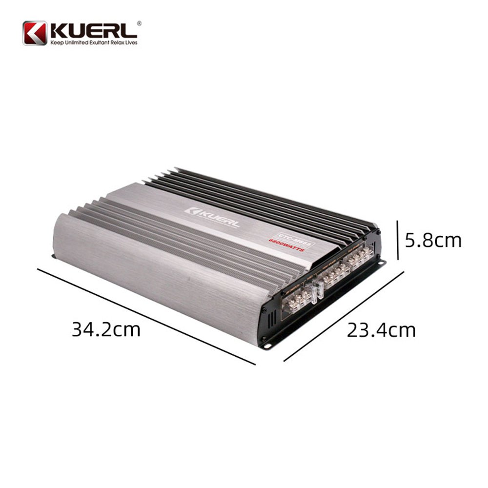 12V Car Power Amplifier Cllass AB 4 Channel Car Amplifier 6800W Car Audio Amplifier CTC-M688