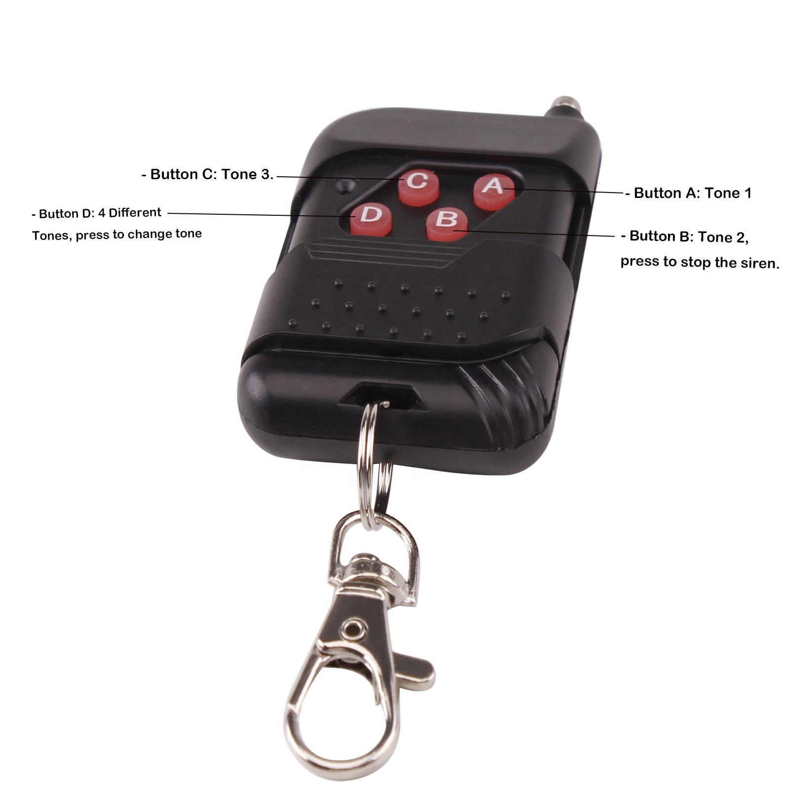 C- Car Siren Horn Siren Vehicle Loudspeaker with Handheld Microphone Amplifier Horn Car Speaker Horn for the Siren12V