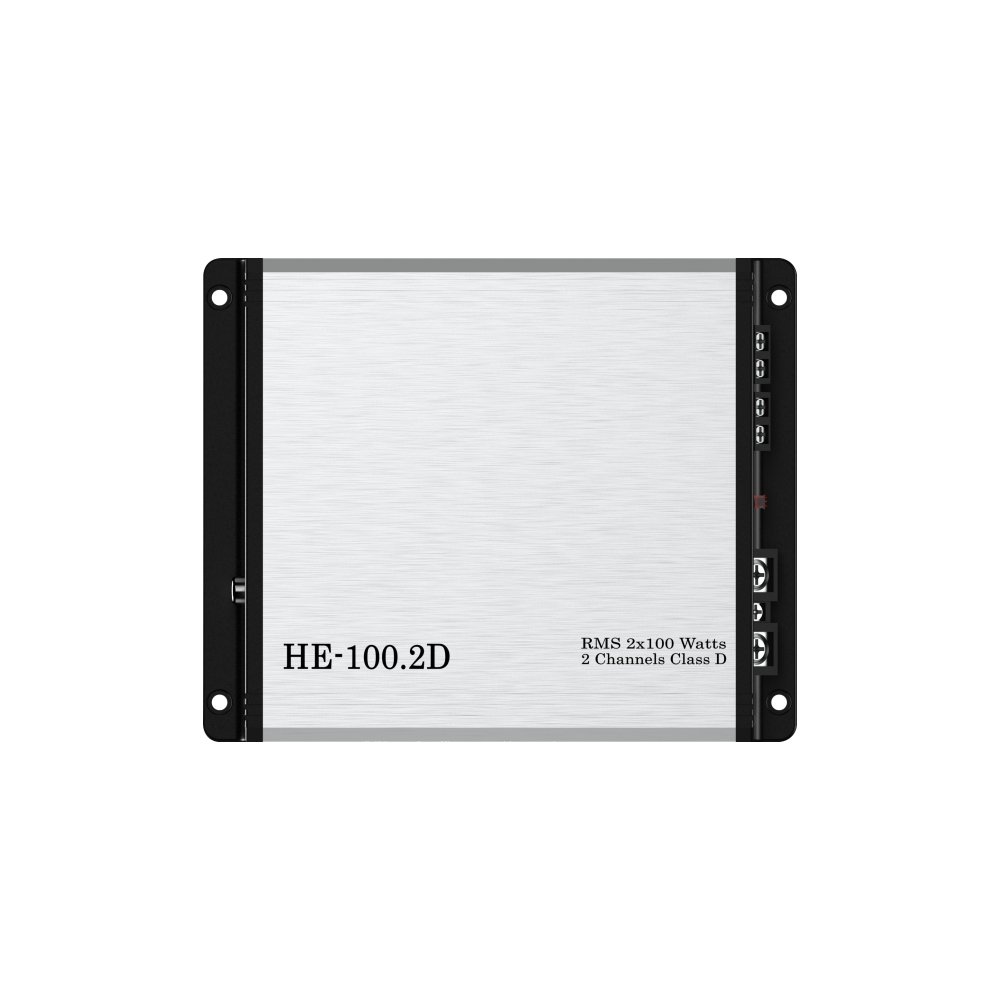 HE-100.2D Car Amplifier 2 Channels Class D Super Mini Style Big Power RMS 2*100W