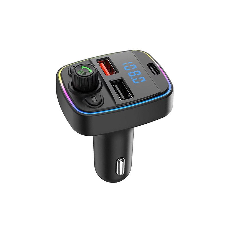 New QC3.0 Hands-free BT 5.3 Modulator Car Charger 5V3A Dual USB Universal Adapter Car MP3 Player Wireless FM Transmitter