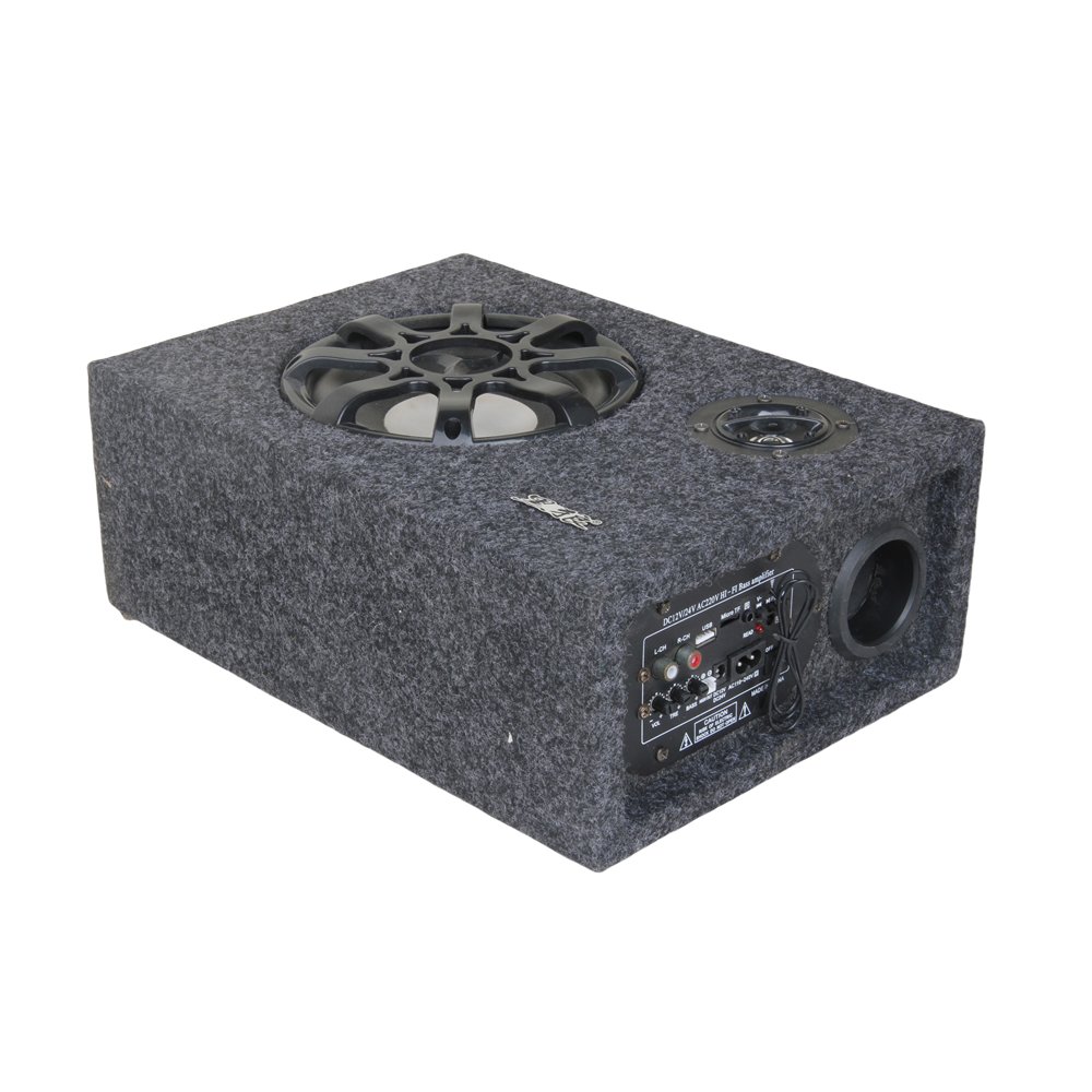 6.5 Inch Clear Flat Subwoofer for Cars Subwoofers Box Speaker Underseat DC 12-220V Single Coil for Audio Amplifier Use