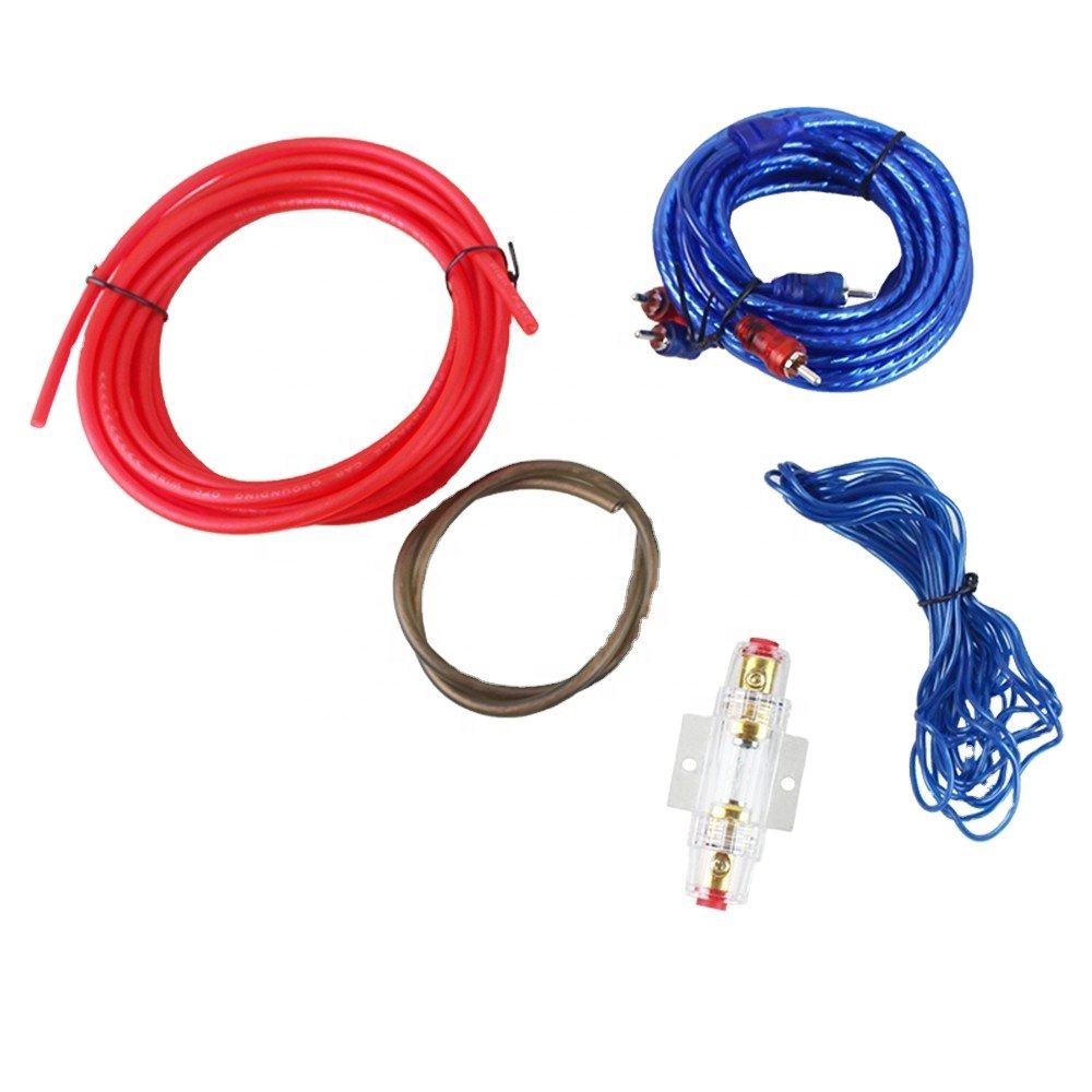 1500W Car Audio Wire Wiring Amplifier Subwoofer Speaker Installation Kit 10GA Power Cable