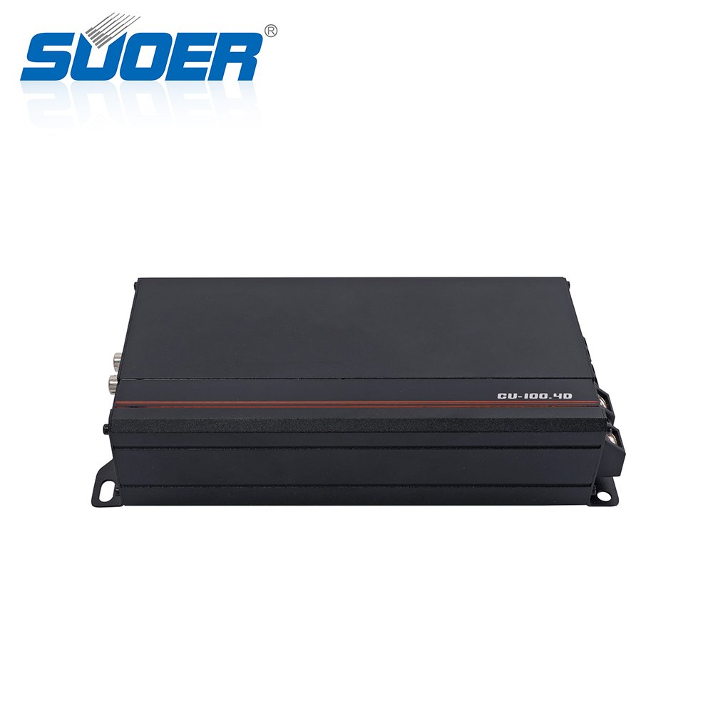 Suoer CU-100.4 Car Audio 4*100w Car Stereo Amplifier High Power Amplifier for Car Audio System