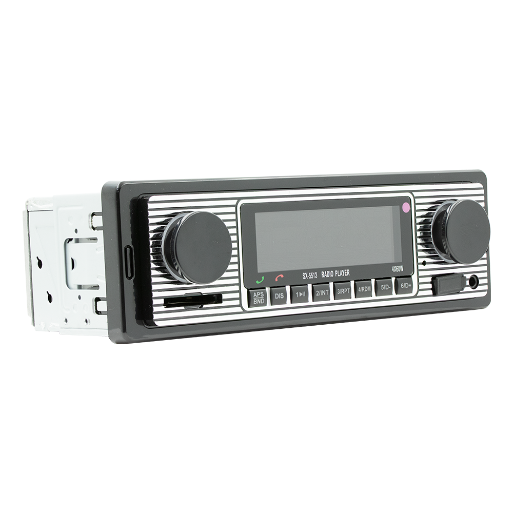 BQCC 1Din MP3 Car Radio FM USB TF AUX Input Stereo Radio Handsfree Bluetooth AI Voice Phone Charging Multimedia Audio Player5513