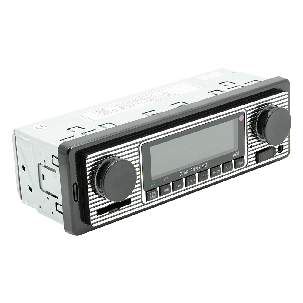 BQCC 1Din MP3 Car Radio FM USB TF AUX Input Stereo Radio Handsfree Bluetooth AI Voice Phone Charging Multimedia Audio Player5513