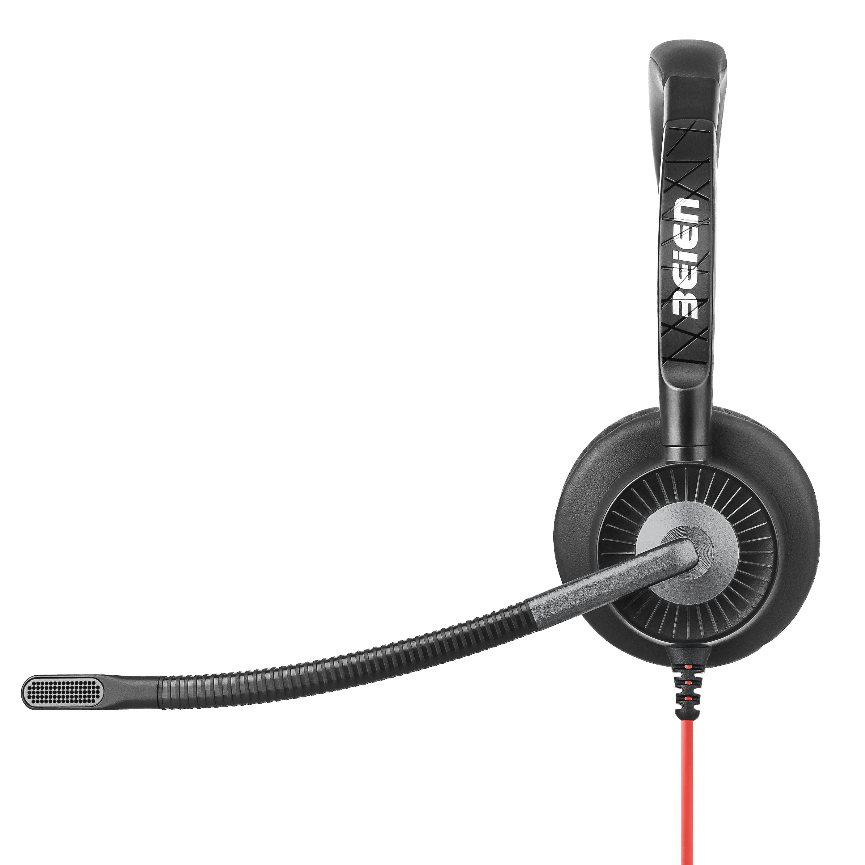 Great Sound Head Mounted Audio Jacks Mono Noise Cancelling Telephone Headset With Cord For PC