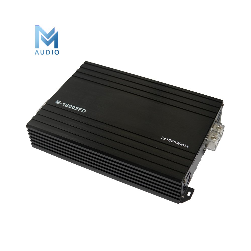 Competition Grade Class D MOSFET Power Amplifier 2 Channel 1800W Car Amplifier Full Range Speaker Audio