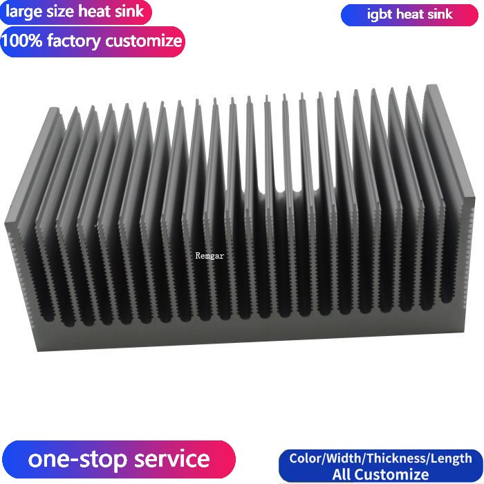 Good Quality Custom Cnc Machining Car Amplifier Extruded Alu Heatsink Profile Cooler Radiator 400mm Aluminum Extrusion Heat Sink