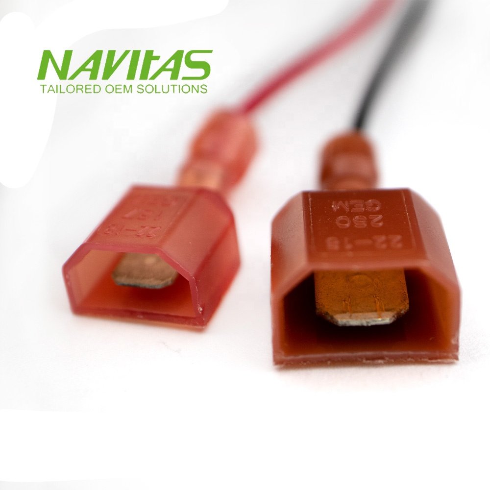 OEM TE Ultra-Fast Power Terminal 6.35mmx0.81mm Mounted Cable Assembly