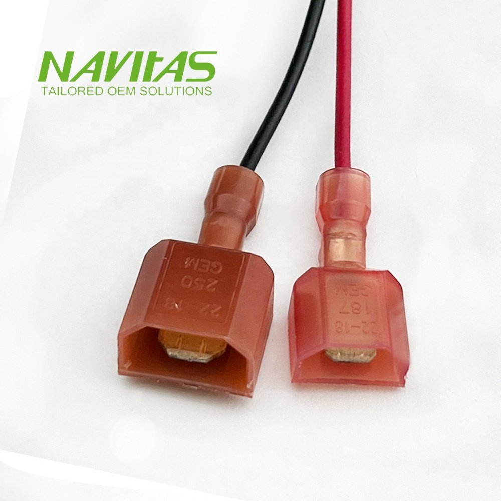 OEM TE Ultra-Fast Power Terminal 6.35mmx0.81mm Mounted Cable Assembly