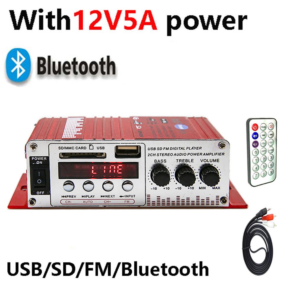 Demao Sound Digital Car Audio Amplifiers Karaoke Amplifier Digital Board 2 Channel Stereo Car Amplifier