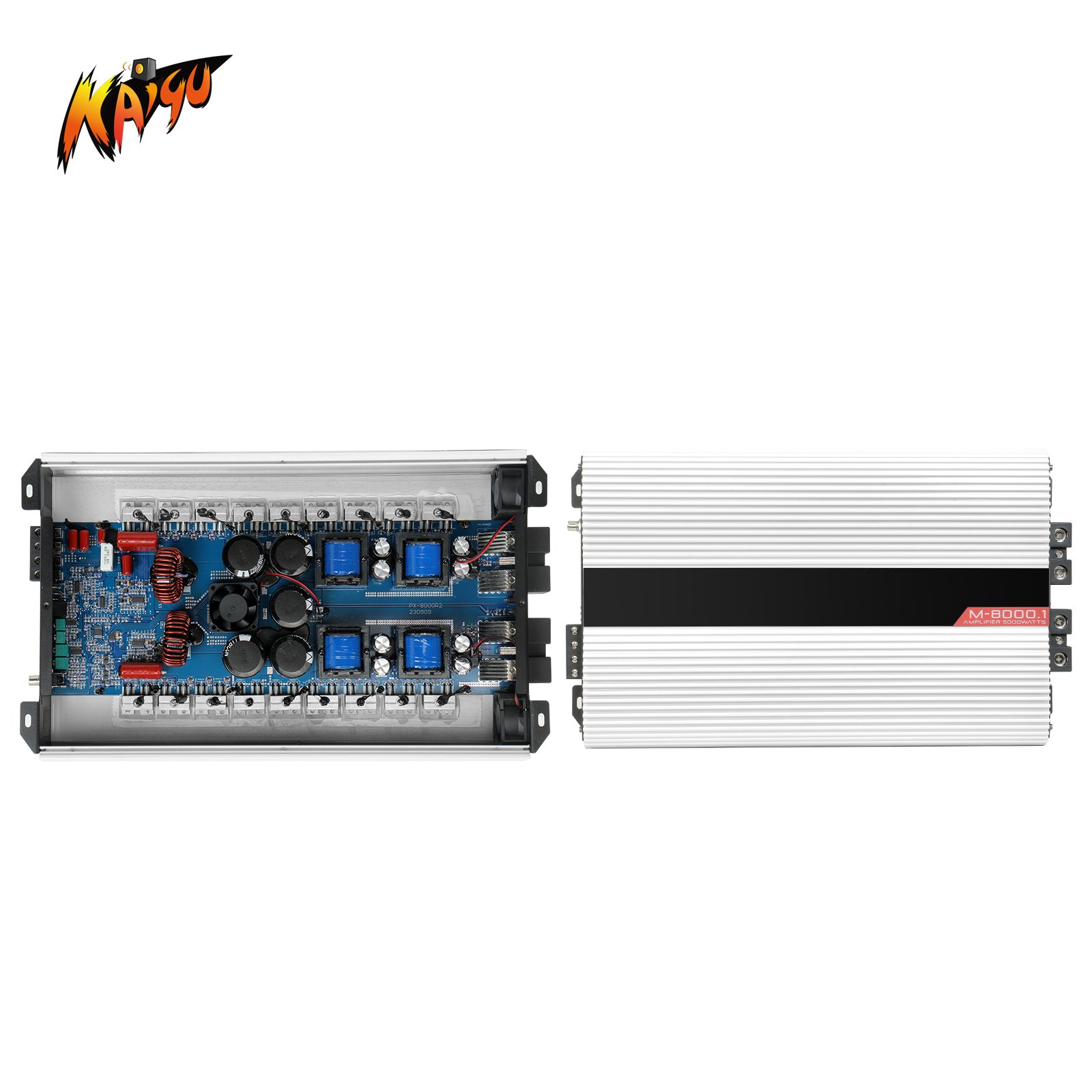 RMS 8000W Brazilian Style Car Subwoofer Amplifier Full Range Strong Bass Peak 3000W 5000W Monoblock Car SPL Amplifier Class 1D