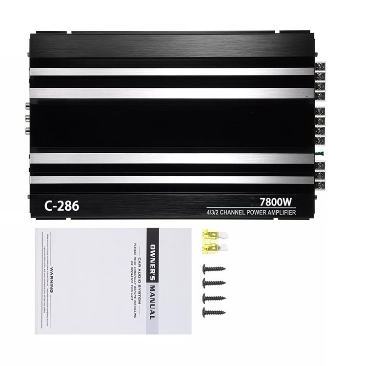 Car Amplifier 12V Class AB 4channel Car Audio Amplifier(C-286)