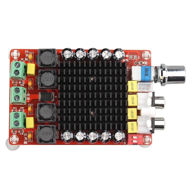 XH-M510 TDA7498 Amplifier Board High Power Digital Car Amplifiers 2*100W DC 14-34V For Home Theater