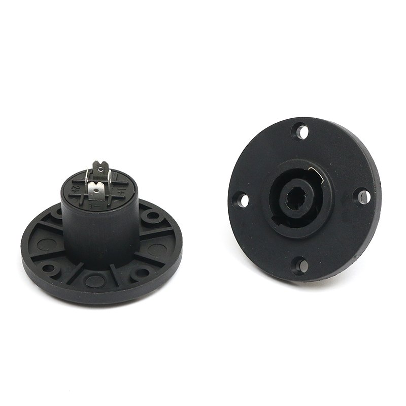 OEM Free Sample cannon socket for audio power Copper joint amplifier connector anti-socket round board equipment accessories