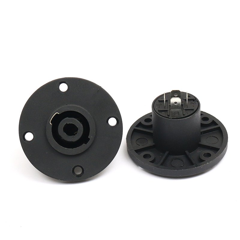 OEM Free Sample cannon socket for audio power Copper joint amplifier connector anti-socket round board equipment accessories