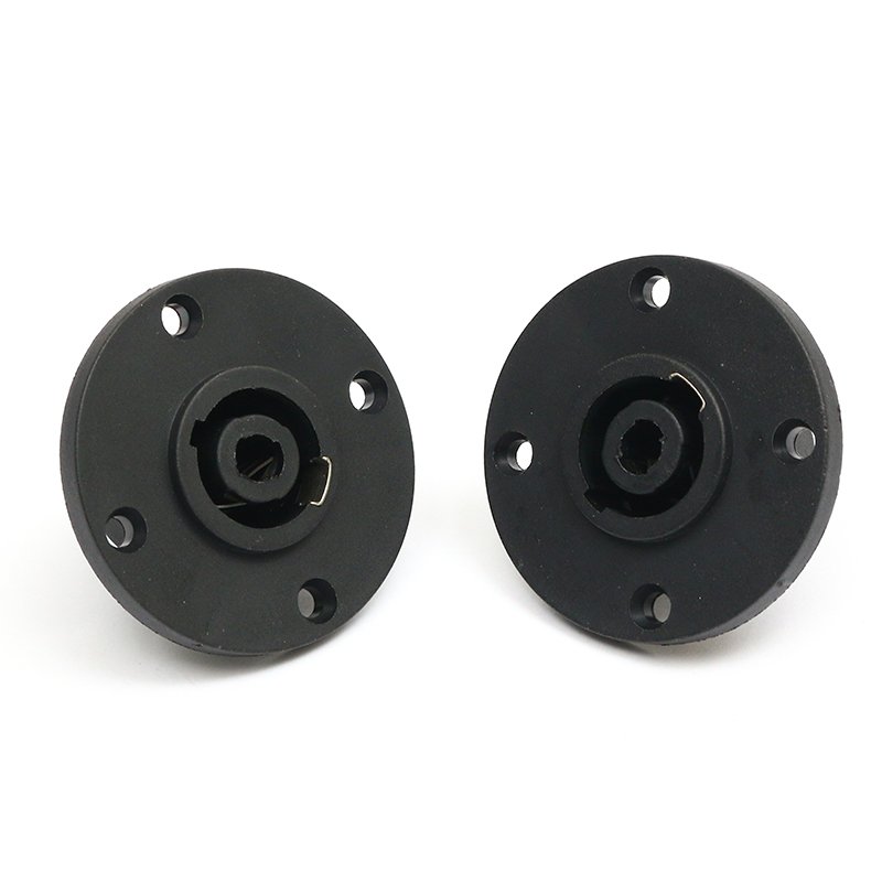 OEM Free Sample cannon socket for audio power Copper joint amplifier connector anti-socket round board equipment accessories