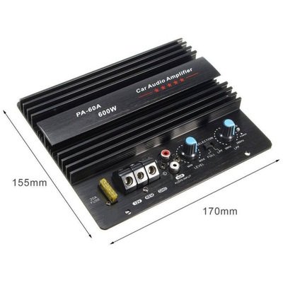 Factory 600W Car Subwoofer High-power Amplifier Board Car Audio 12V Car Power Amplifier PA-60A