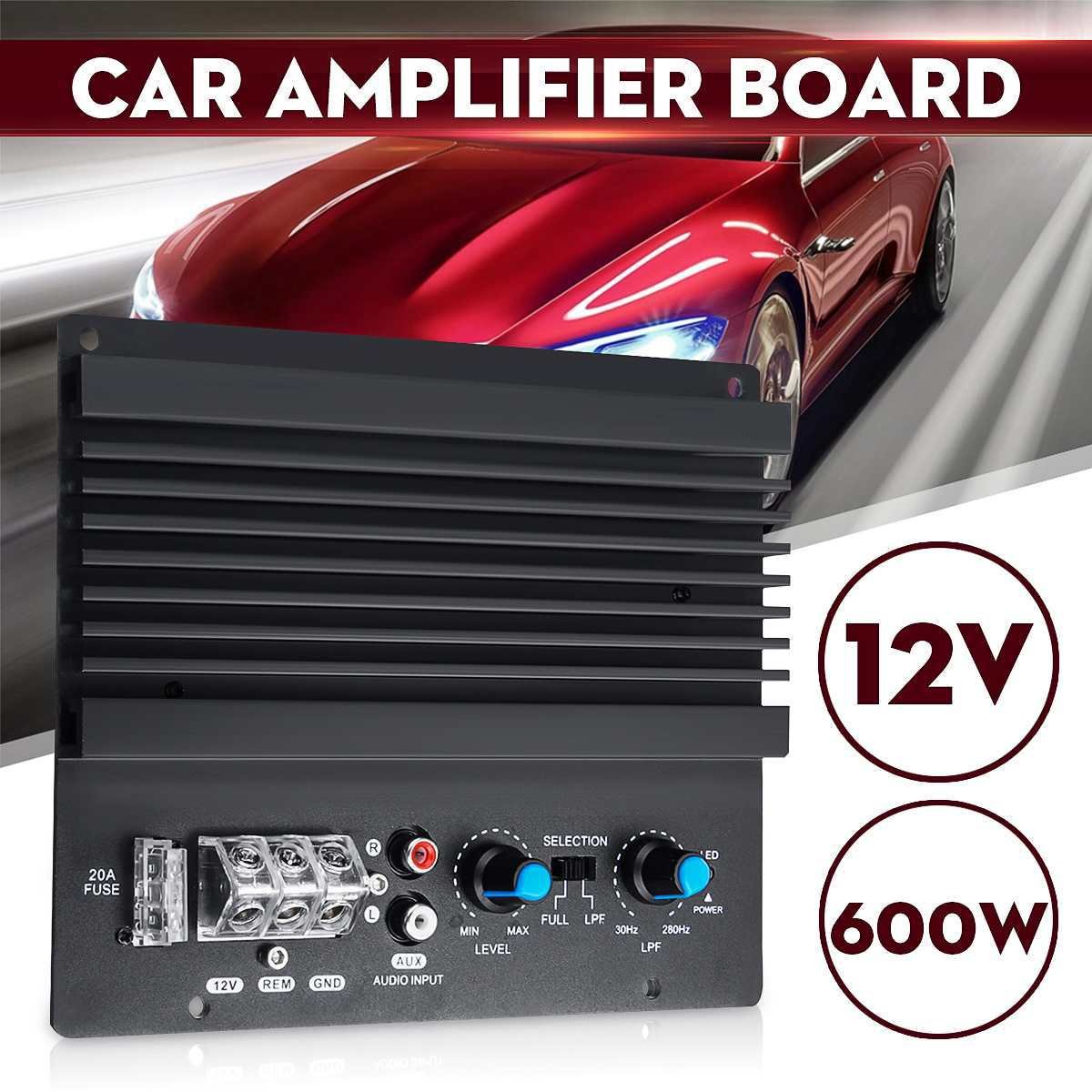 Car audio power amplifier board 12V600W single-channel bass High-power car power amplifier