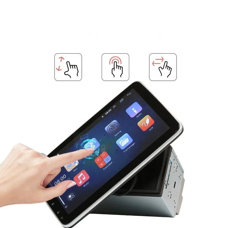 10.1" Android 2din Car Radio Electric Rotated 360 Degree Screen Autoradio Stereo Carplay/DSP/4G/RDS Car Audio Multimedia Player