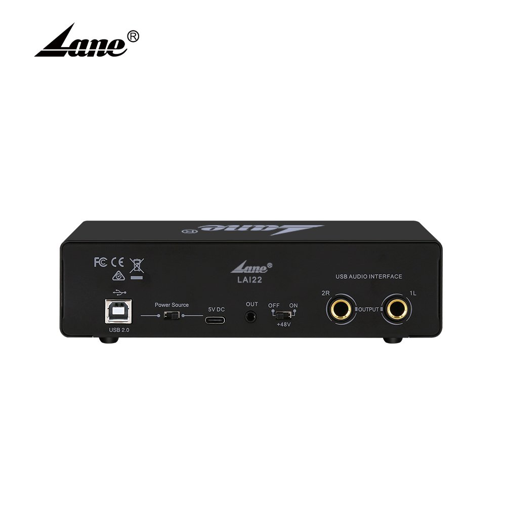 LAI22 Best Selling Product Professional Desktop Usb 2 Channel Audio Sound Cards Portable Plastic Accessories Wired - 1pcs CN;GUA
