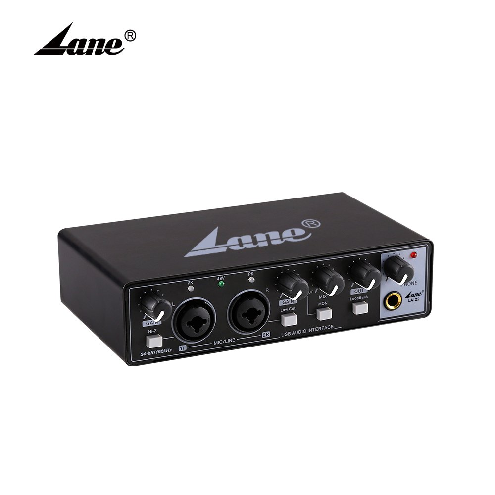 LAI22 Best Selling Product Professional Desktop Usb 2 Channel Audio Sound Cards Portable Plastic Accessories Wired - 1pcs CN;GUA