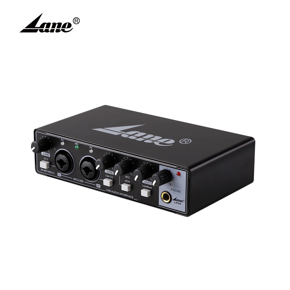LAI22 Best Selling Product Professional Desktop Usb 2 Channel Audio Sound Cards Portable Plastic Accessories Wired - 1pcs CN;GUA