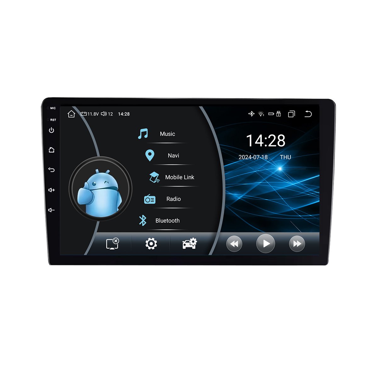 8-Core 2.0GHz CPU Car Stereo with 8+256G Storage and Automatic Temperature Control MP5 Player Car Radio