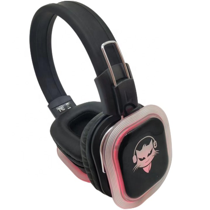 3 channels silent disco sound system headphone and transmitter