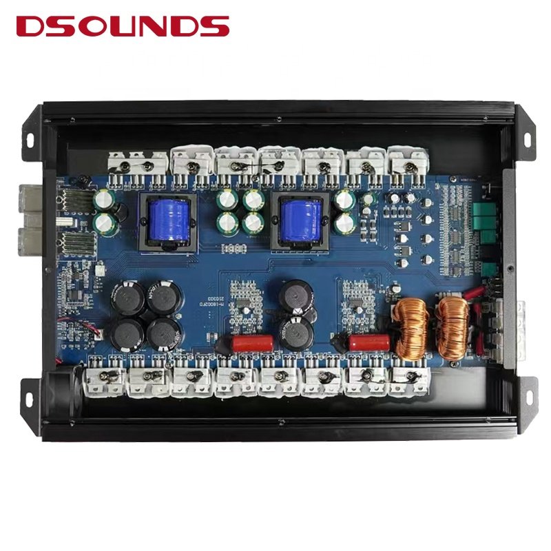 2CH BIg Power Brazilian Design Car Amplifier Customizable Car Amp with Full Range and 1800WrmsX2CH Amplifier for Car Audio