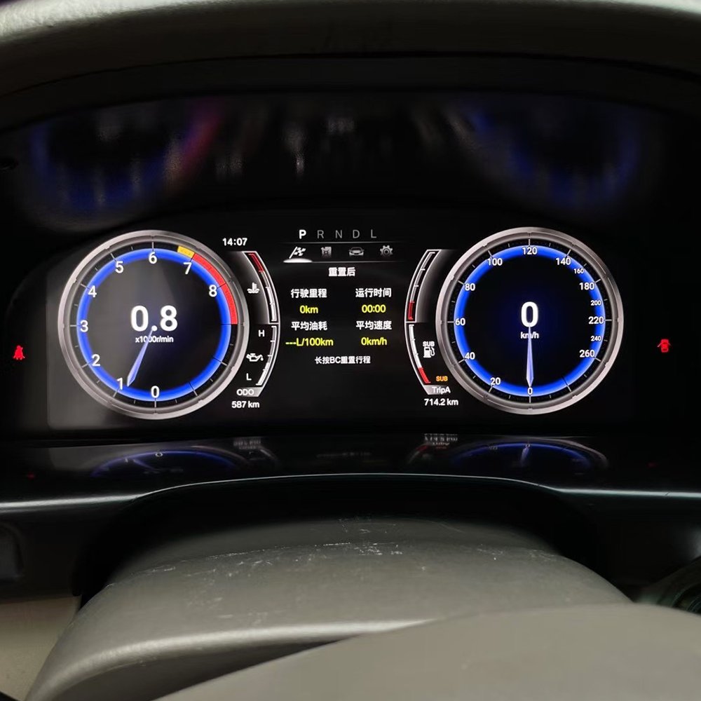 Digital Cluster Virtual Cockpit Screen for Toyota Land Cruiser LC100 Lexus LX470 2003 04 2007 Car Dashboard Speed Meter Odometer