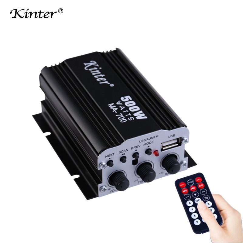 Kinter MA-700 Dc 12v Mini Car Amplifier with USB FM