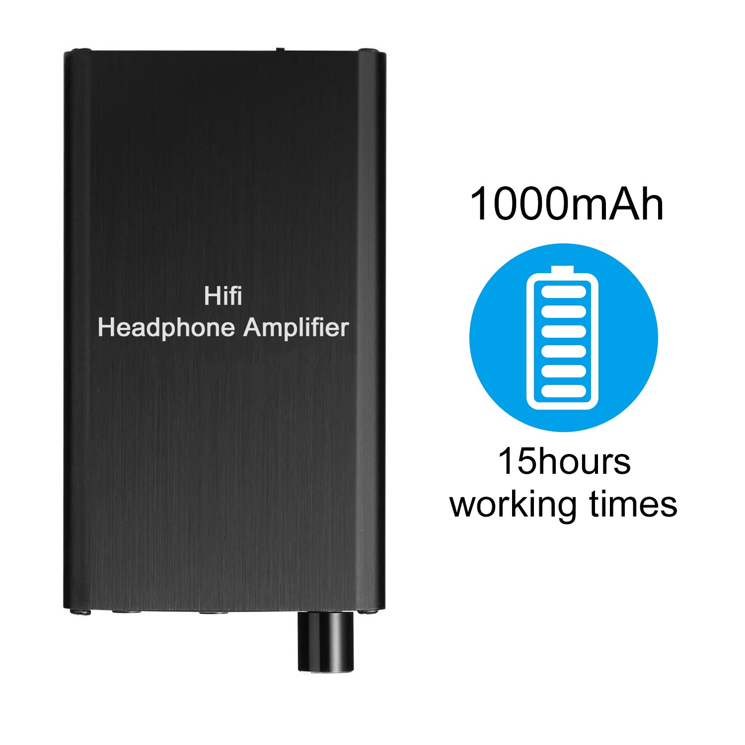 Support 16-300ohm Portable Headphone Amplifier Professional 3.5mm Jack Audio AMP