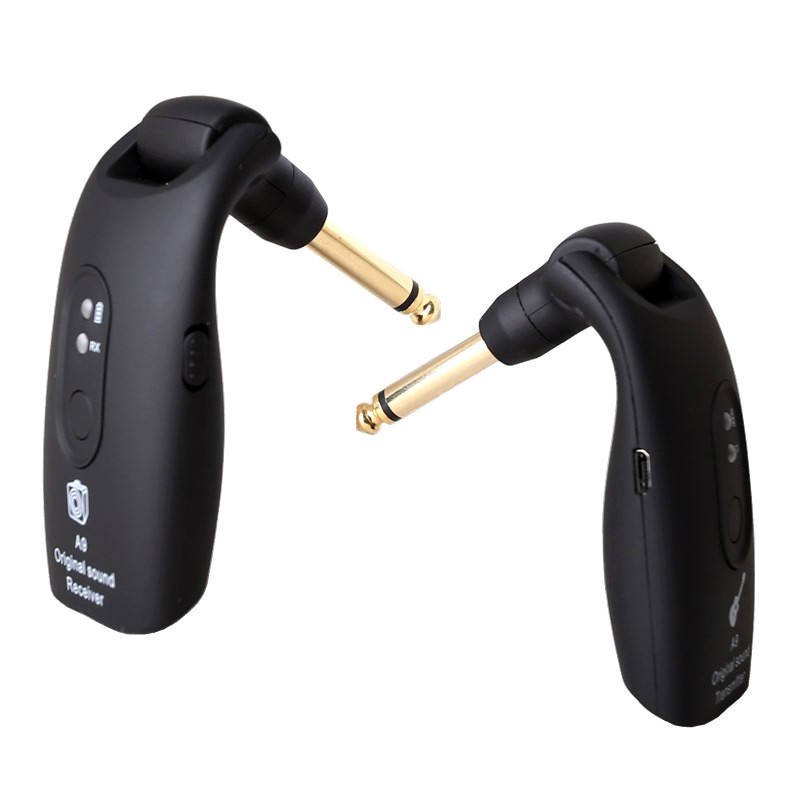 High Quality Music Accessories Black Portable Wireless Guitar Pick Up Transmitter Receiver Set For Sale