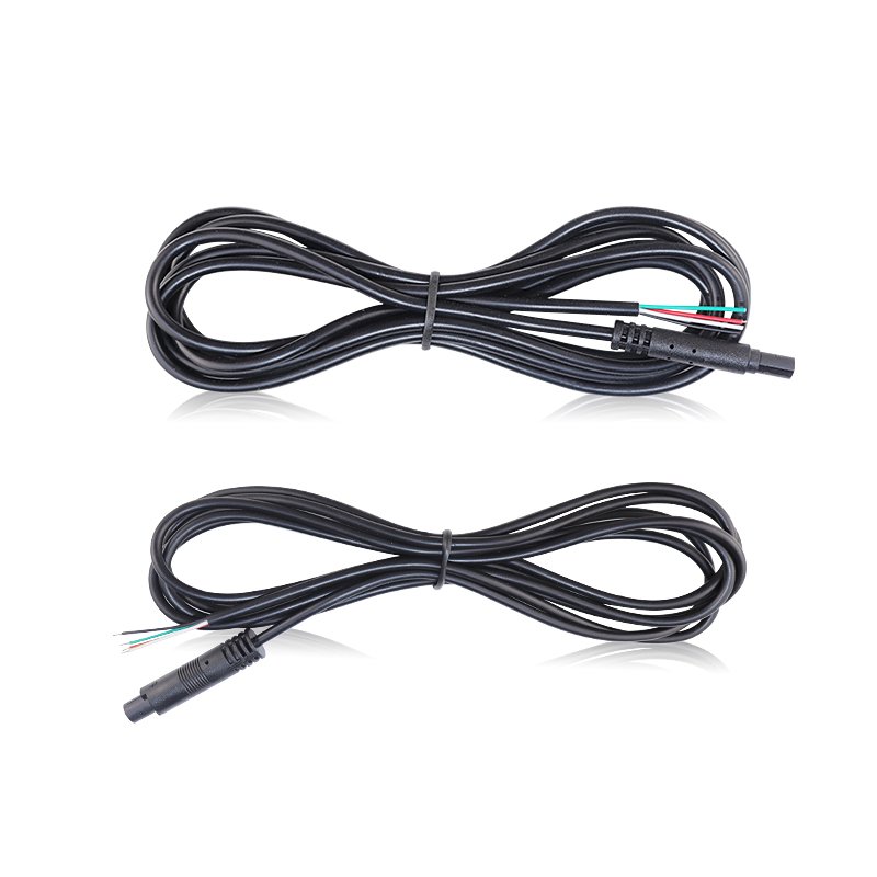 OEM 4pin Mini Din Amplifier Car CCTV Camera Cable Video Recorder Connectors Sensing Cable 4P Single End to Tail Extension Cable